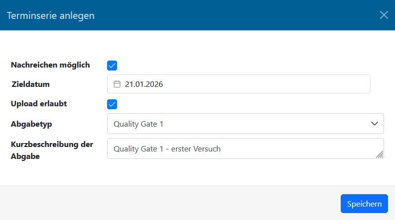  Serientermin anlegen Assistenzansicht
